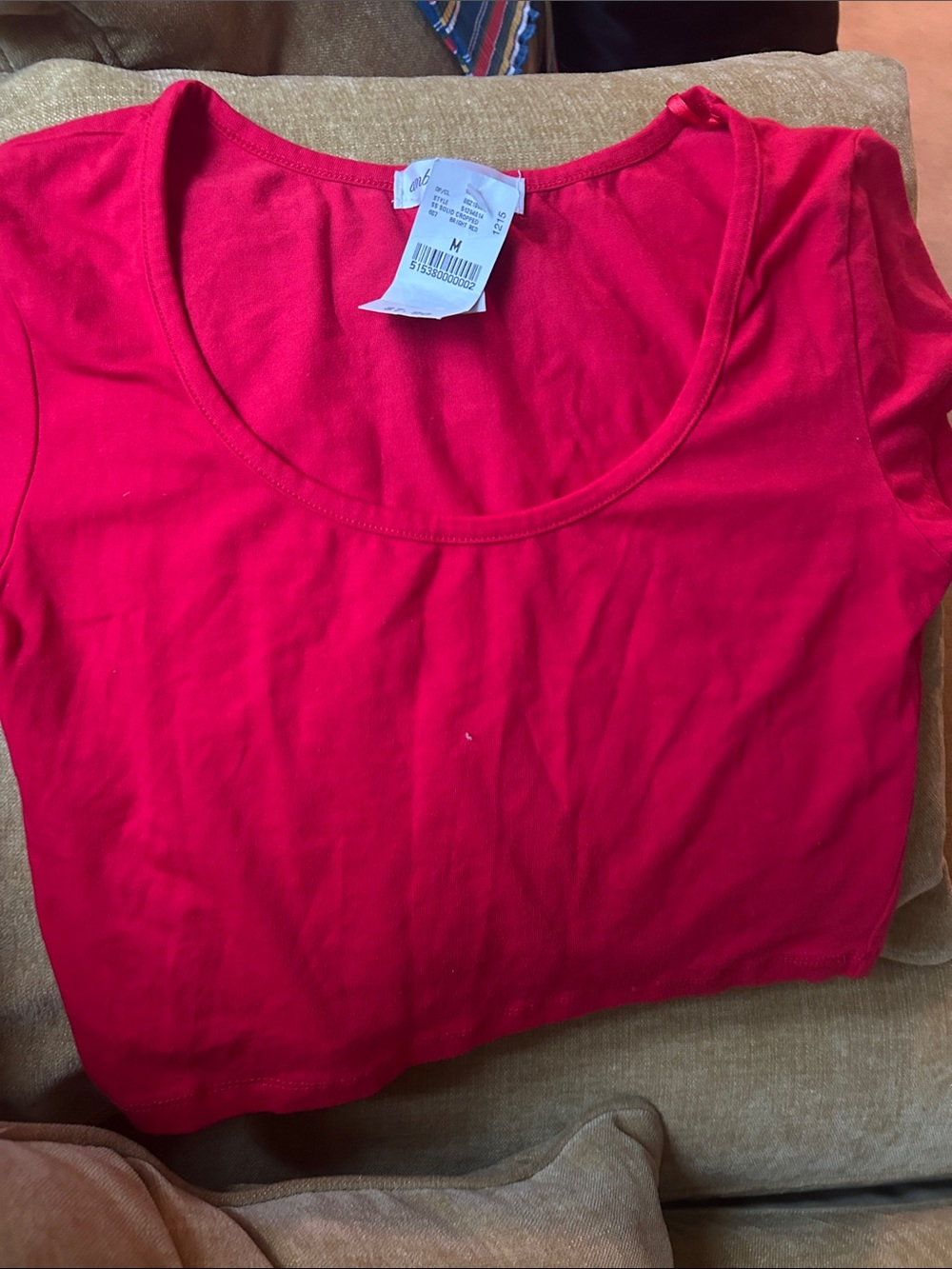 Ambiance Bright Fuchsia Scoop Neck Short Sleeve Tee